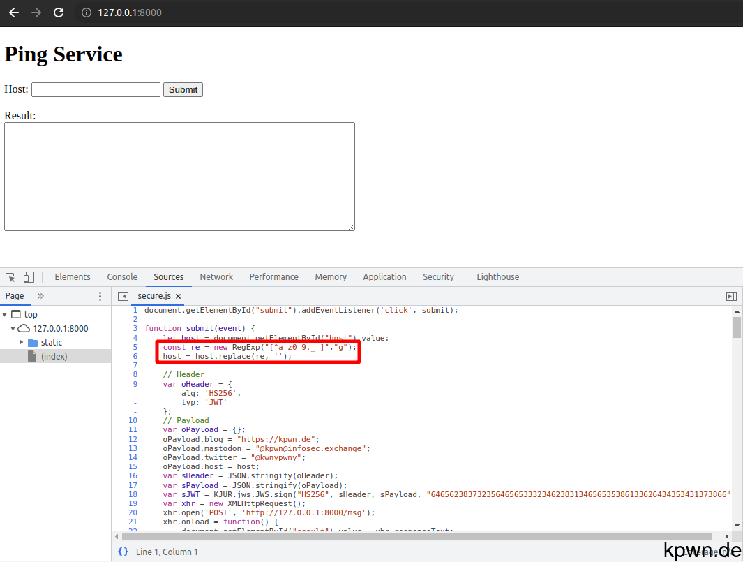The lines contain a regular expression that removes all characters but a-z, 0-9, period, dash and underscore.